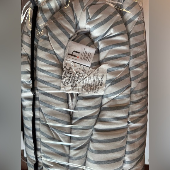 Home Expressions King Reversible Comforter Set 3pc Heathered Striped Bedding New - Picture 6 of 6